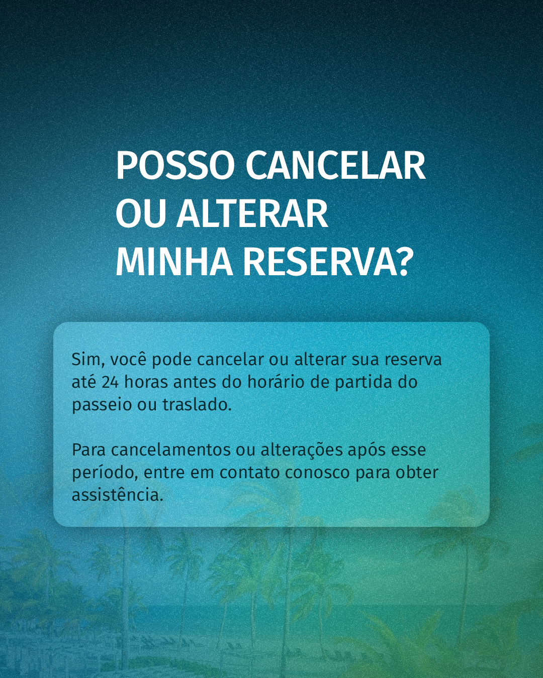 Carrossel sobre perguntas frequentes