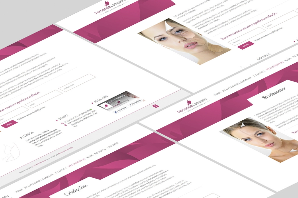 Site - Dra Fernanda Campany - Páginas internas