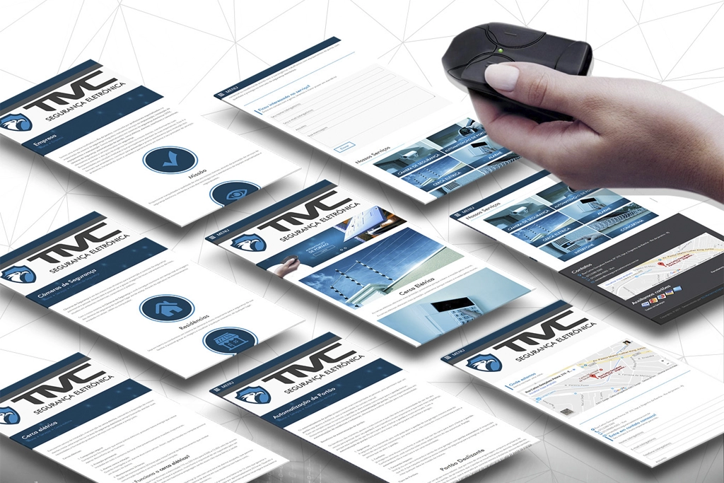 Site - TMC Segurança Eletrônica - Versão Mobile