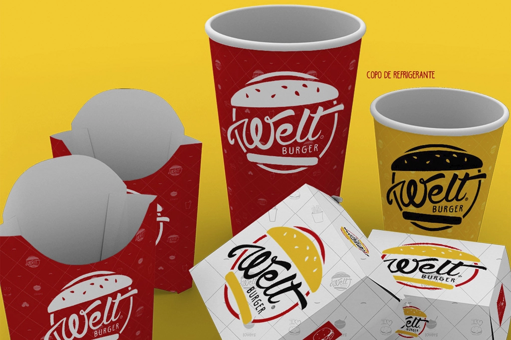 Branding - Welt Burger - Aplicações