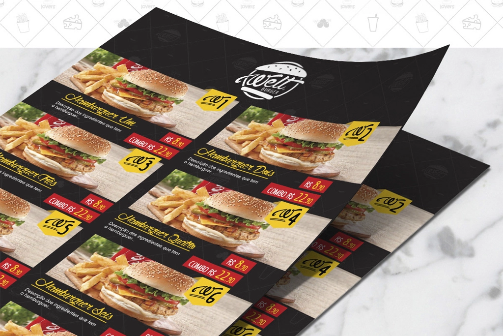 Branding - Welt Burger - Aplicações